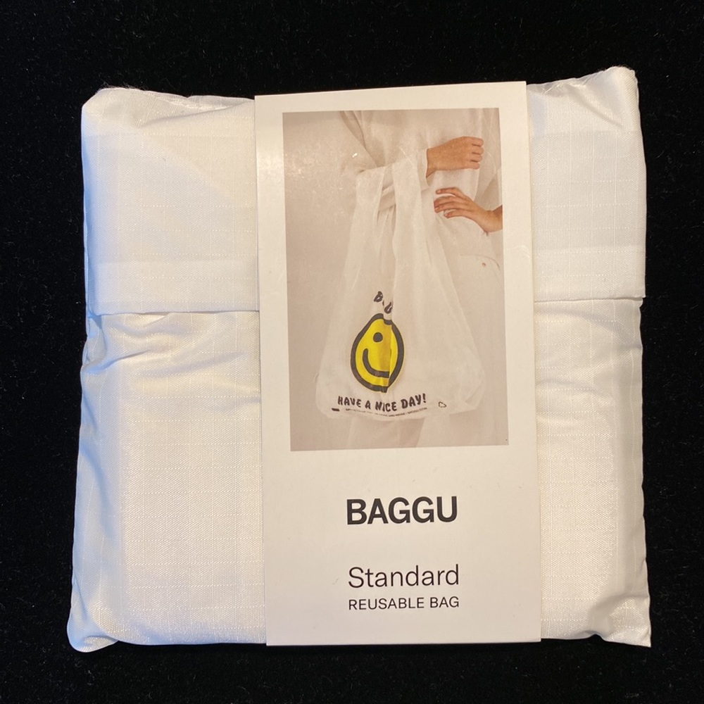 NWT BAGGU THANK YOU HAPPY Standard Size Reusable Bag